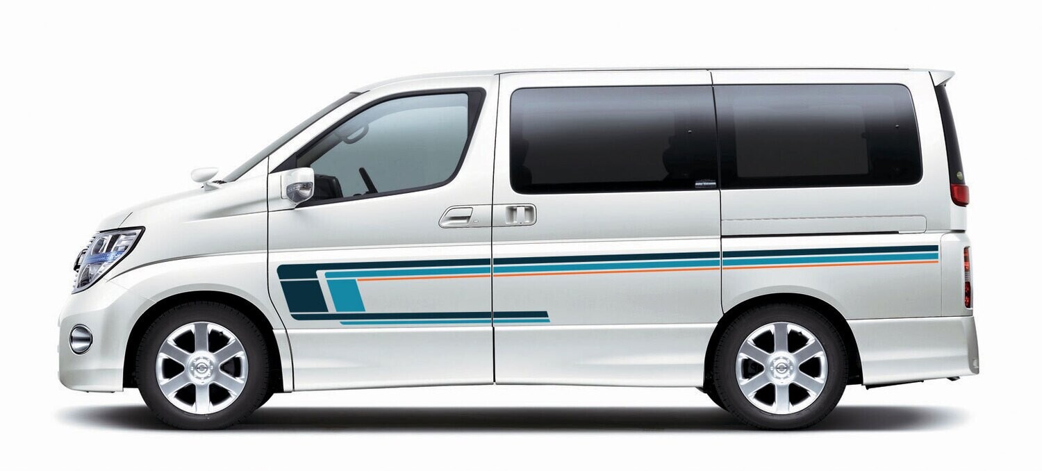 BONDI BODY STRIPE DECAL KIT : NISSAN ELGRAND (E51)