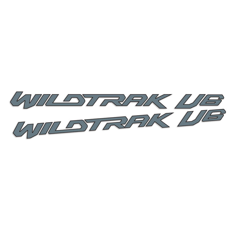 CUSTOM WILDTRAK V6 DOOR DECAL SET : FORD RANGER