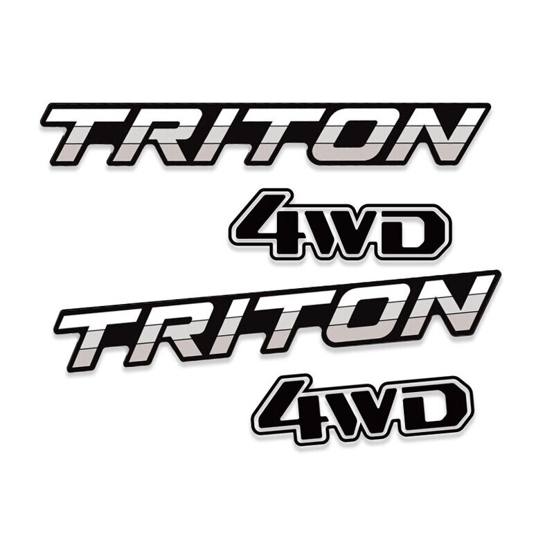 1986-1996 MITSUBISHI TRITON DOOR DECAL SET : TRITON (LIGHT VERSION)