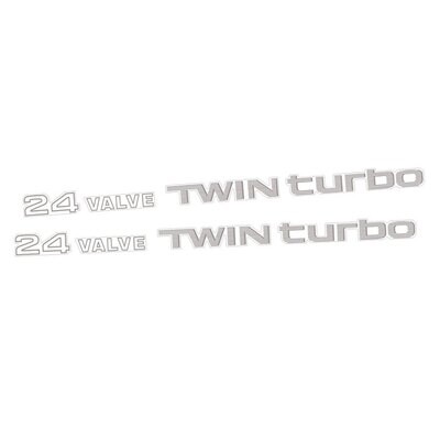 24-VALVE TWIN TURBO BODY DECAL SET : A70 TOYOTA SUPRA (LATE VERSION)