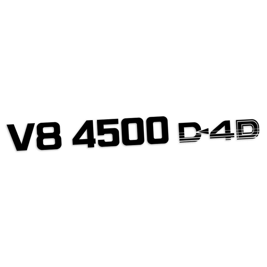 V8 4500 D4D PILLAR DECAL : 76-SERIES LAND CRUISER (WAGON)