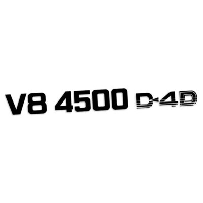 V8 4500 D4D PILLAR DECAL : 76-SERIES LAND CRUISER (WAGON)