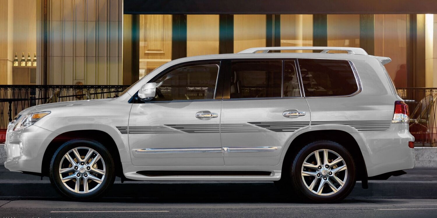 VXR-I BODY STRIPES DECAL KIT : LEXUS LX570 (2007–2012)