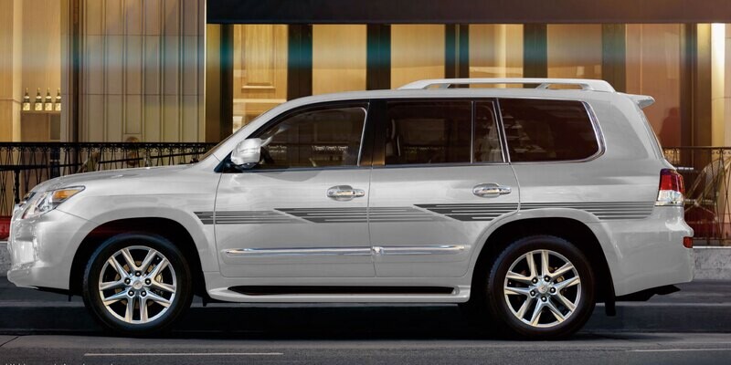 VXR-I BODY STRIPES DECAL KIT : LEXUS LX570 (2007–2012)