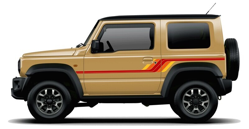 WINTON BODY STRIPE DECAL KIT : SUZUKI JIMNY (JB64W/JB74W)