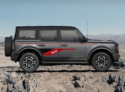 COOKTOWN BODY STRIPE DECAL KIT : 2021+ FORD BRONCO (4-DOOR)