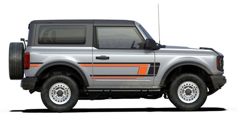 YORK BODY STRIPE DECAL KIT : 2021+ FORD BRONCO (2-DOOR)