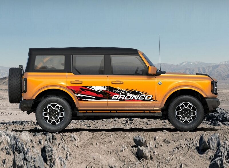 NAGASAKI BODY STRIPE DECAL KIT : 2021+ FORD BRONCO (4-DOOR)