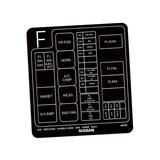 FUSE BOX LID DECAL : NISSAN SILVIA (S14) (TYPE-F)