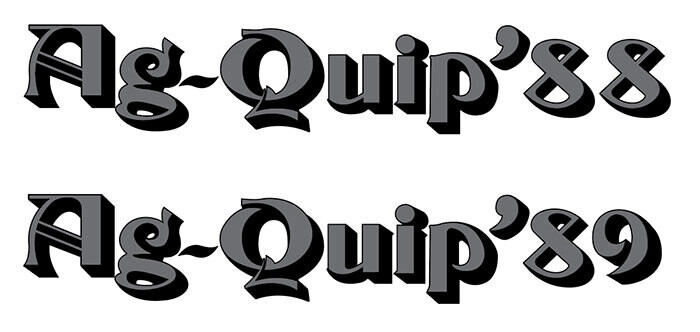 AG-QUIP &#39;88/89 BODY DECAL : SUBARU BRUMBY