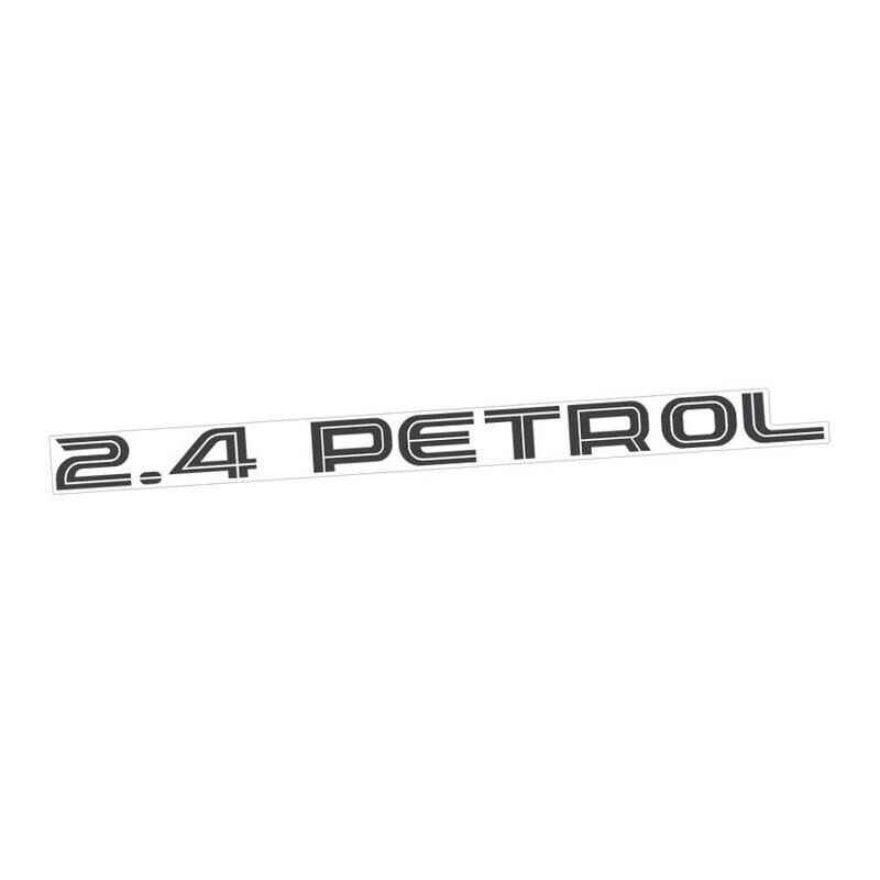 2.4-PETROL TAILGATE DECAL : 1998-2005 TOYOTA HIACE
