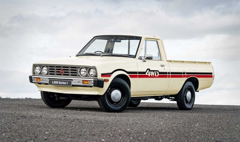 DETROIT V1 4WD BODY DECAL KIT : MITSUBISHI L200 / DODGE D50 / PLYMOUTH ARROW PICKUP (1979-1986)