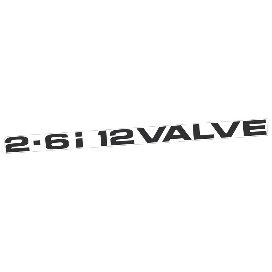 REPRODUCTION 2.6i 12-VALVE TAILGATE DECAL : FORD COURIER (1996-1999)