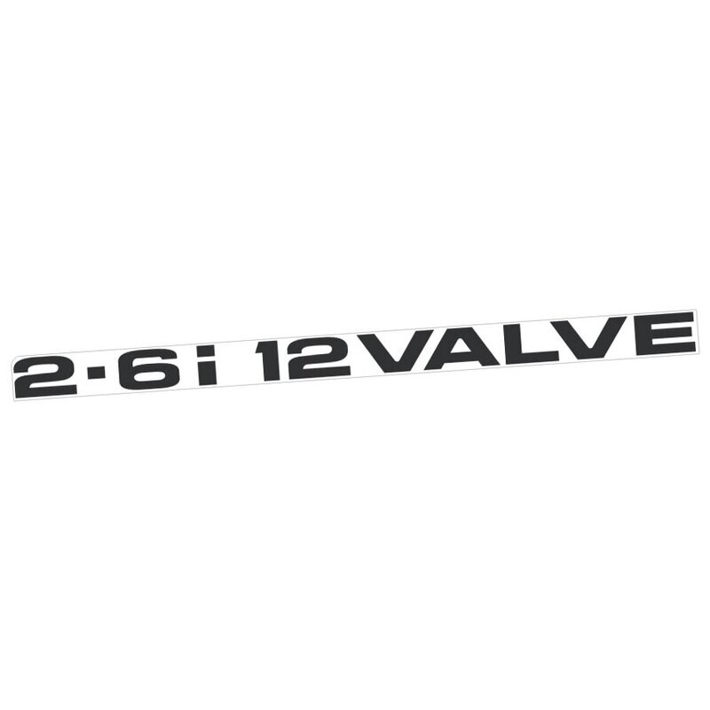 REPRODUCTION 2.6i 12-VALVE TAILGATE DECAL : FORD COURIER (1996-1999)