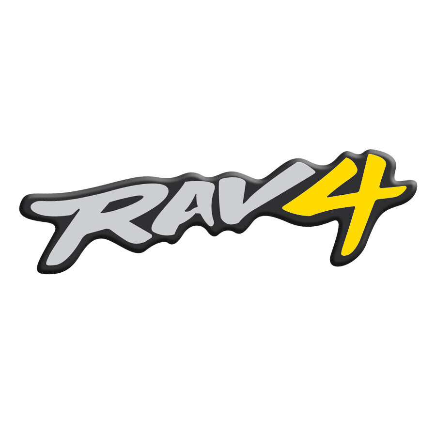 RAV4 RESIN-COATED DOOR &amp; TAILGATE EMBLEM : TOYOTA RAV4 MK1 (XA10)(TRADEMARKED)