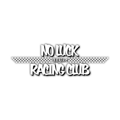 NO LUCK RACING CLUB CLEAR DIE-CUT