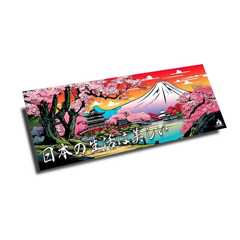 LIFE IN JAPAN IS BEAUTIFUL CARTOON-STYLE SLAP
