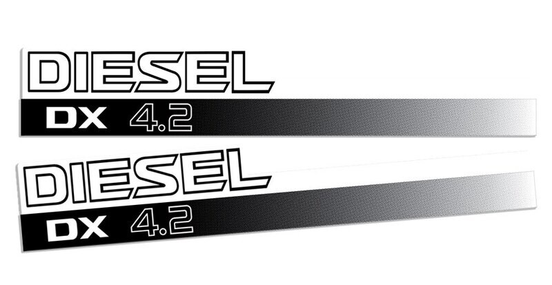 DIESEL DX 4.2 DOOR DECAL SET : NISSAN PATROL (GU)