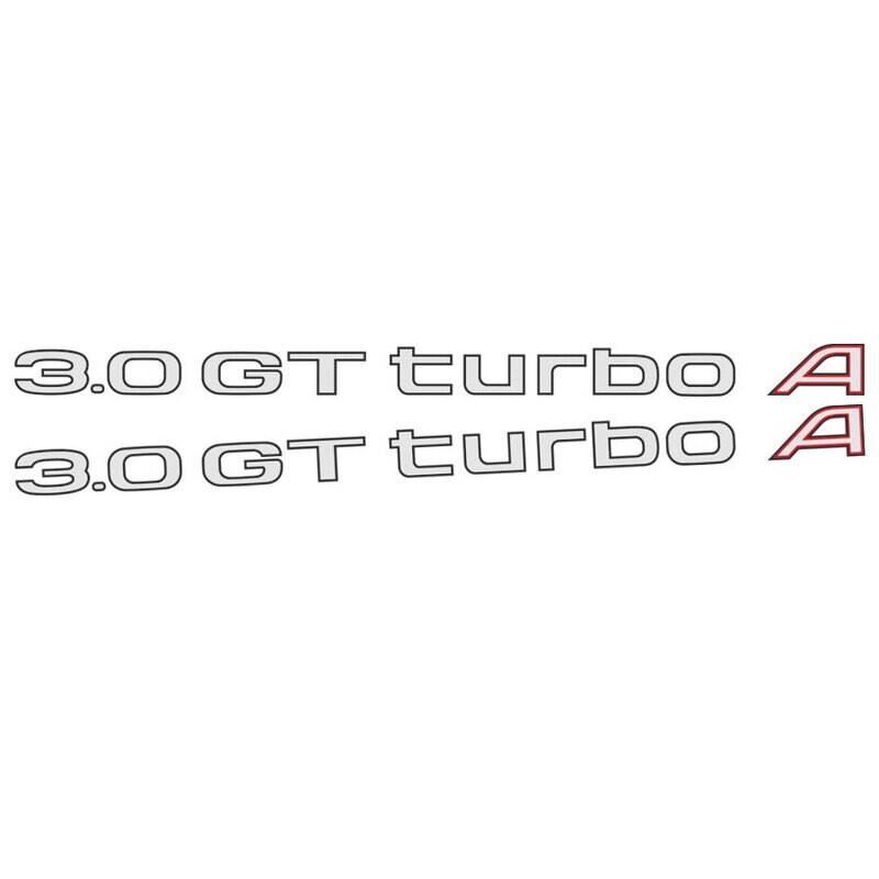 3.0 GT TURBO A BODY DECAL SET : A70 TOYOTA SUPRA (TURBO A)
