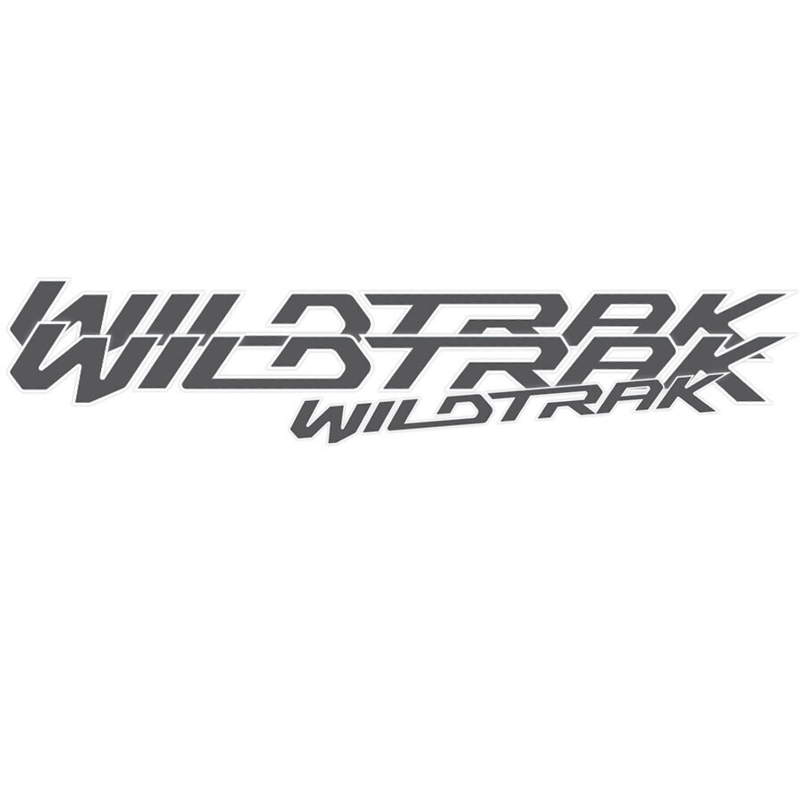 WILDTRAK DOOR &amp; TAILGATE DECAL SET : FORD RANGER PX1/PX2 (SILVER/WHITE)