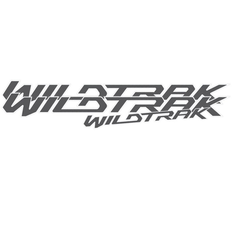 WILDTRAK DOOR &amp; TAILGATE DECAL SET : FORD RANGER PX1/PX2 (SILVER/WHITE)