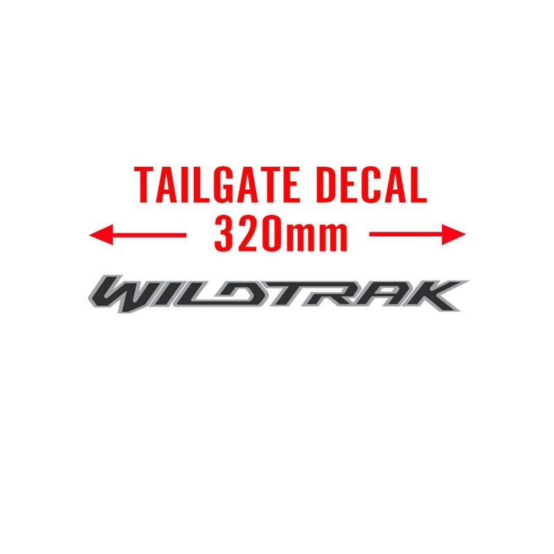 WILDTRAK TAILGATE DECAL : PX3 FORD RANGER (LIGHT VERSION)