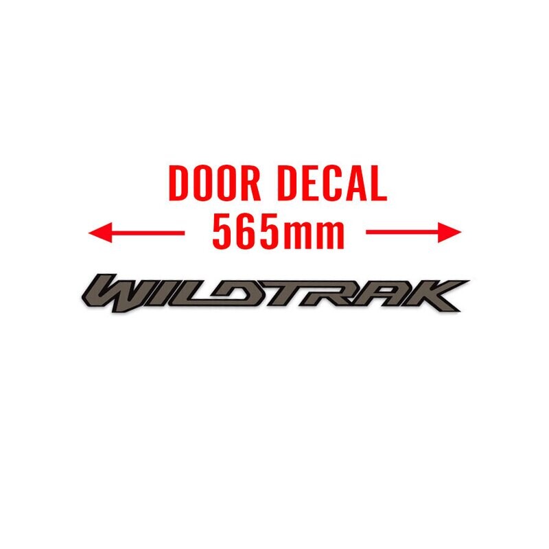 WILDTRAK DOOR DECAL : PX3 FORD RANGER (DARK VERSION)
