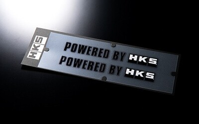 HKS STICKER : POWERED BY HKS W200 BLACK