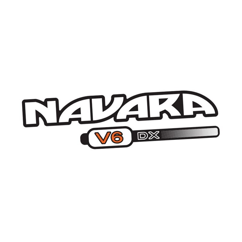 NAVARA V6 DX DOOR &amp; TAILGATE DECAL : NISSAN NAVARA (D22)
