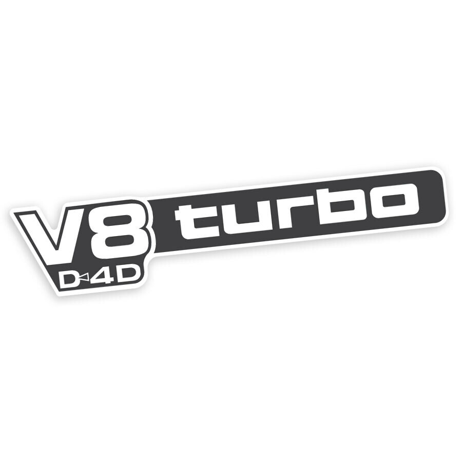 V8 D4D TURBO PILLAR DECAL : 70-SERIES LAND CRUISER