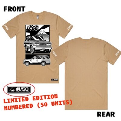 TOYOTA LANDCRUISER HERITAGE T-SHIRT : 60-SERIES LATE (LIMITED EDITION SANDY)