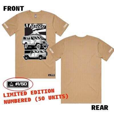 TOYOTA LANDCRUISER HERITAGE T-SHIRT : 45-SERIES TROOP CARRIER (LIMITED EDITION)