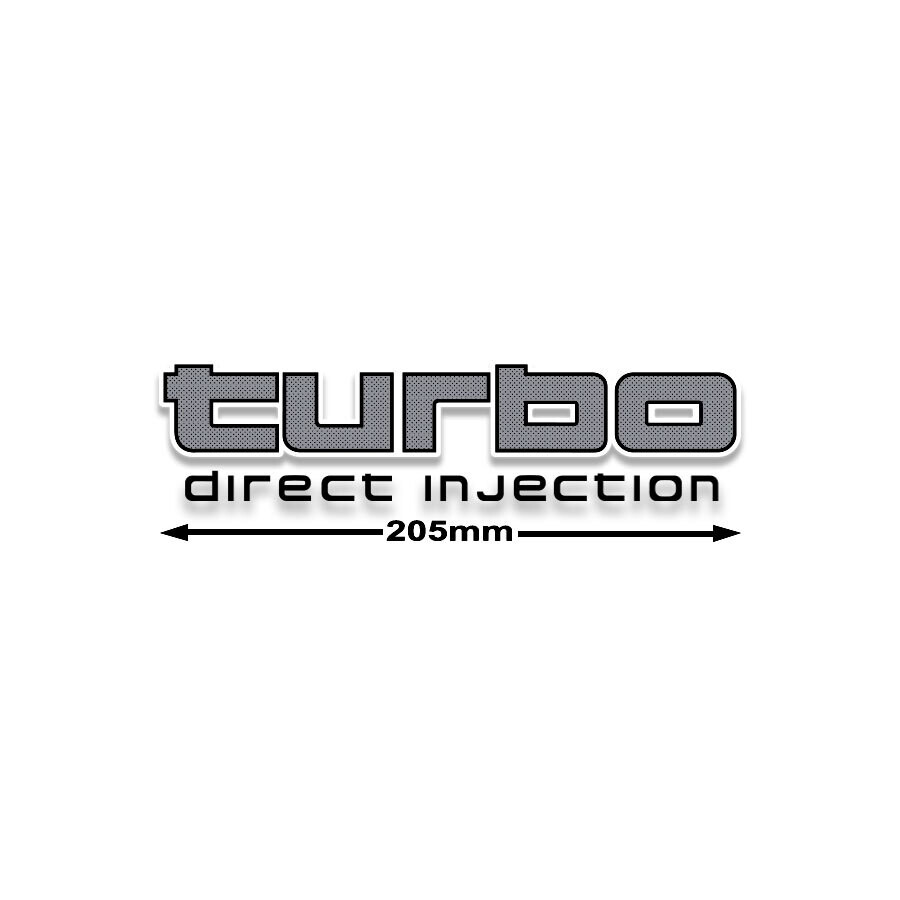 TURBO DIRECT INJECTION LOWER TAILGATE DECAL : 60-SERIES LAND CRUISER