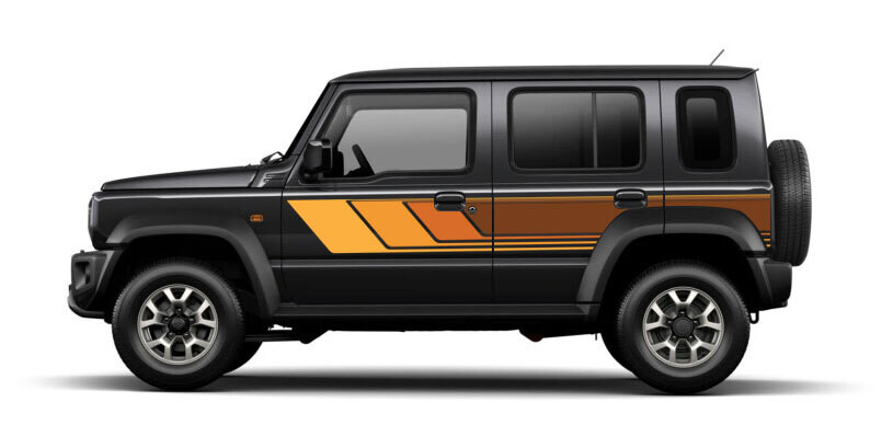 COBAR BODY STRIPE DECAL KIT : SUZUKI JIMNY XL WAGON (JC74)