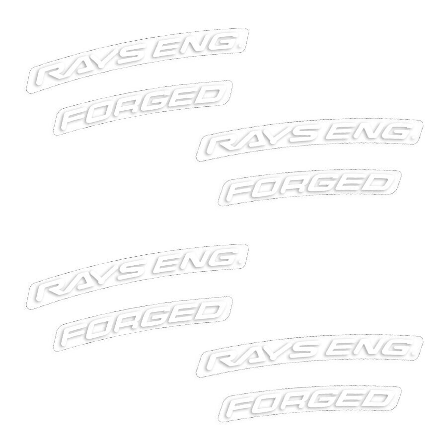 WHEEL RESTORATION DECAL SET : RAY&#39;S ENG. FORGED
