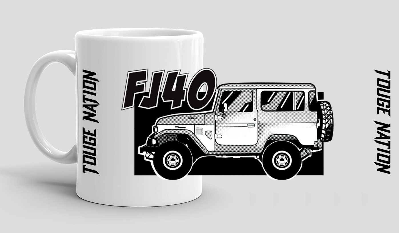 TOUGE NATION COFFEE MUG : TOYOTA LAND CRUISER FJ40 SHORTY