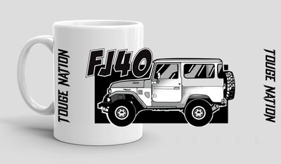 TOUGE NATION COFFEE MUG : TOYOTA LAND CRUISER FJ40 SHORTY