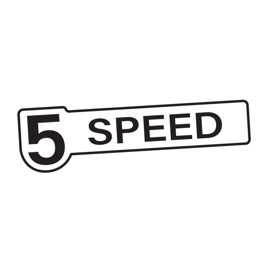 5-SPEED TAILGATE DECAL : HOLDEN RODEO TF 1988-2003