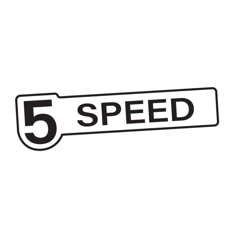 5-SPEED TAILGATE DECAL : HOLDEN RODEO TF 1988-2003