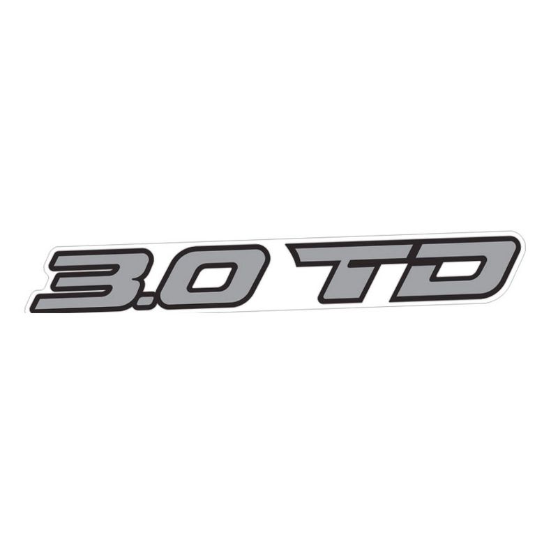3.0 TD TAILGATE DECAL  : ISUZU D-MAX (2012-2018)