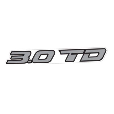 3.0 TD TAILGATE DECAL  : ISUZU D-MAX (2012-2018)