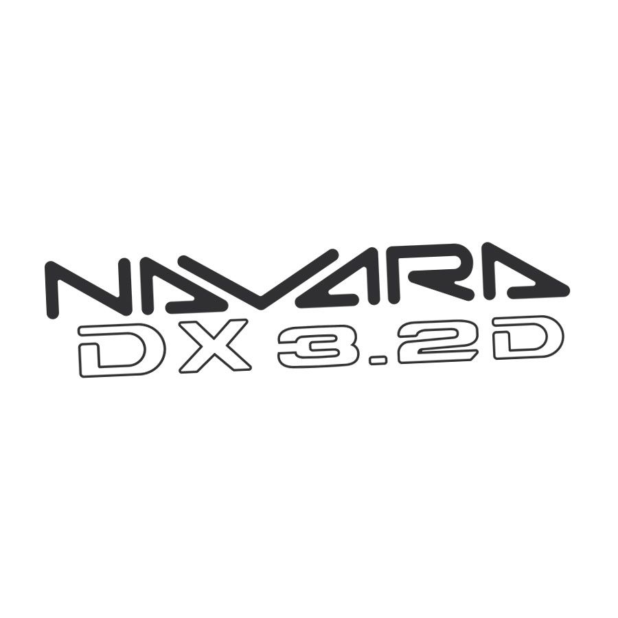 NAVARA DX 3.2D DOOR &amp; TAILGATE DECAL : NISSAN NAVARA D21-SERIES (1986–1997)