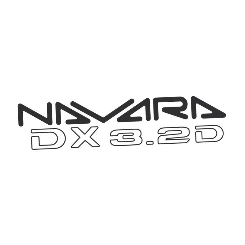 NAVARA DX 3.2D DOOR &amp; TAILGATE DECAL : NISSAN NAVARA D21-SERIES (1986–1997)
