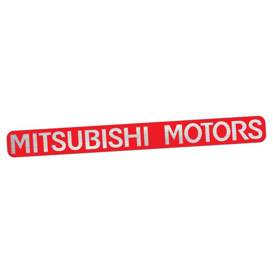 MITSUBISHI MOTORS CHROME FOIL DECAL : 1995-2003 MITSUBISHI MIRAGE (HATCHBACK)
