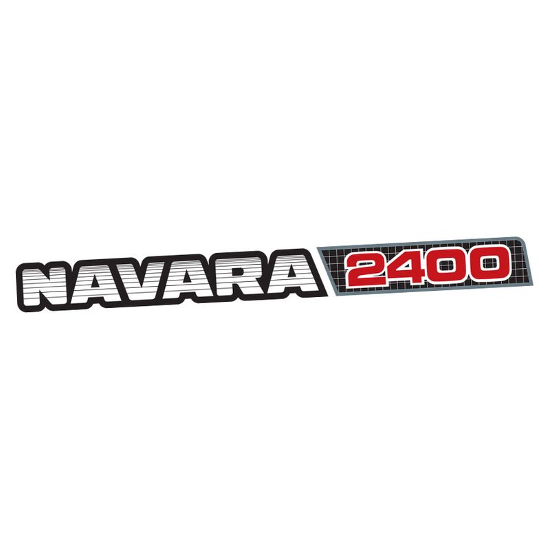 NAVARA 2400 TAILGATE DECAL : NISSAN NAVARA D21-SERIES (1986–1997)
