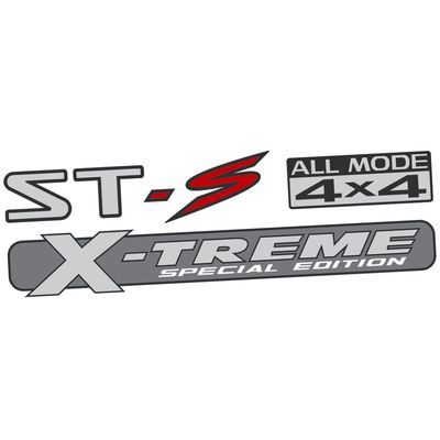 ST-S ALL MODE 4x4 HATCH DECAL : NISSAN X-TRAIL (2001-2008) (X-TREME SPECIAL EDITION)