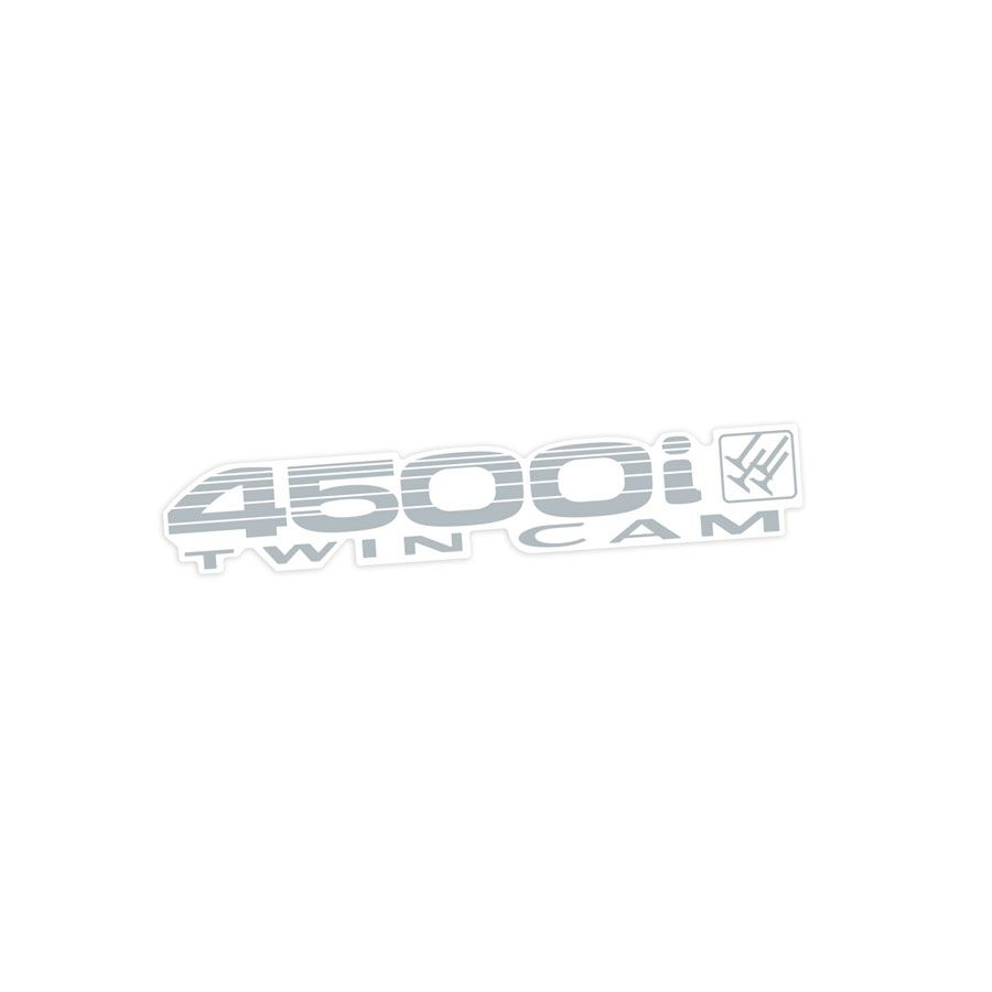 4500i TWIN CAM TAILGATE DECAL : 80-SERIES TOYOTA LAND CRUISER (LIGHT SILVER)
