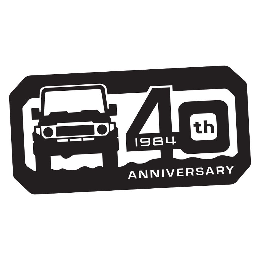 40TH ANNIVERSARY FENDER DECAL : 70-SERIES LAND CRUISER
