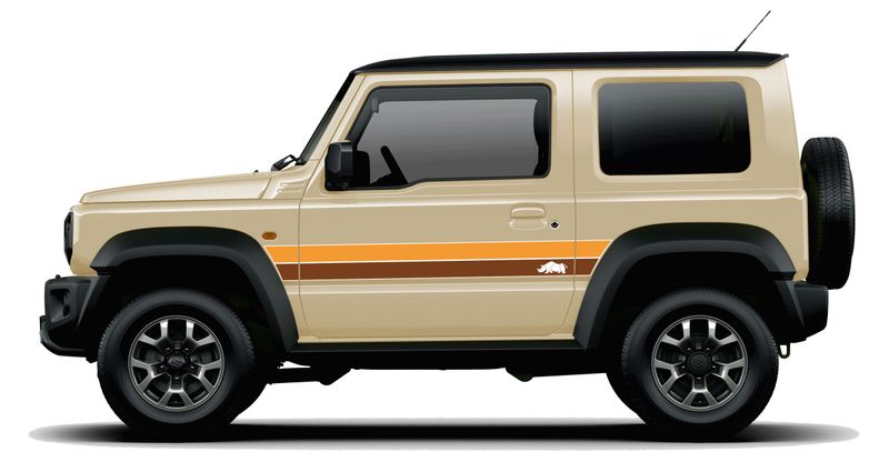 SUMATRA BODY STRIPE DECAL KIT : SUZUKI JIMNY (JB64W/JB74W)