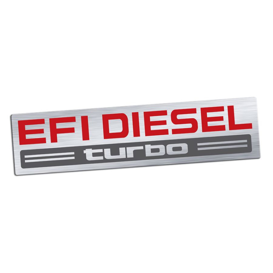 ENGINE NAMEPLATE : EFI DIESEL TURBO